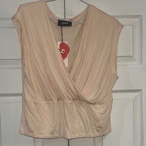 Cider Women's Cream Wrap Top